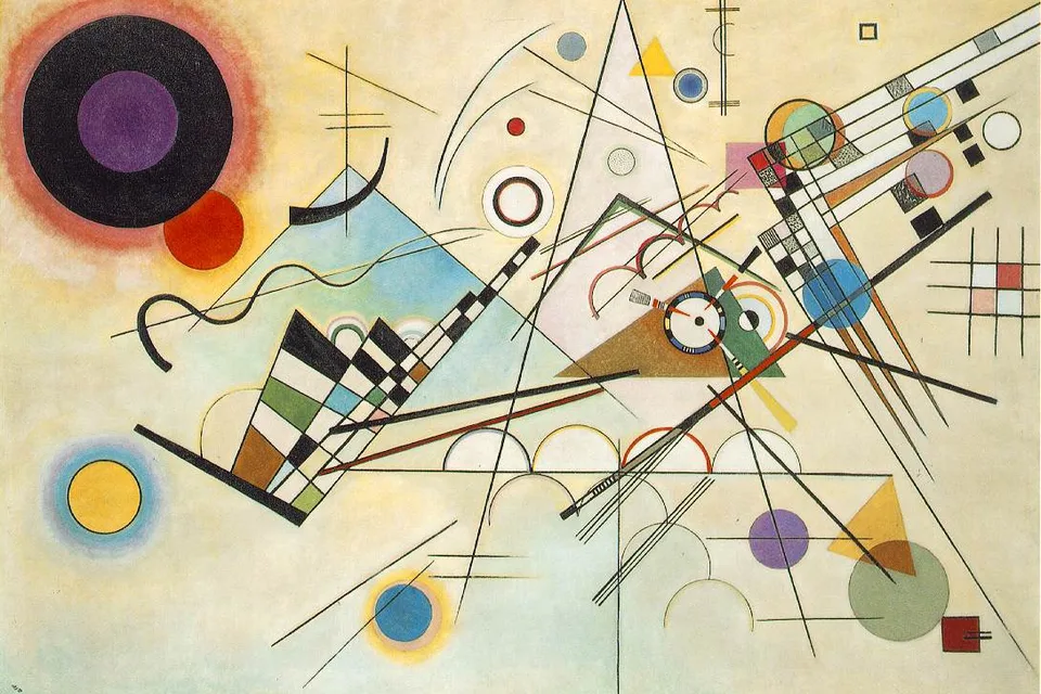 Composition 8 (Komposition VIII) by Wassily Kandinsky, selected as a documented reference for Bauhaus