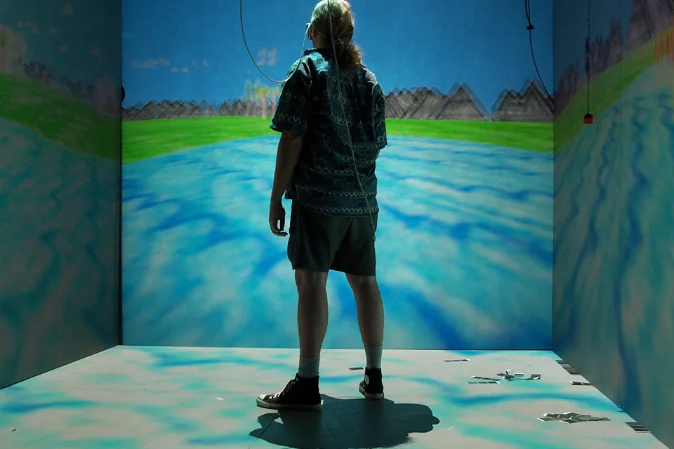 CAVE Crayoland — virtual reality environment by Davepape (NASA / CAVE VR), selected as a documented reference for Cyberdelic