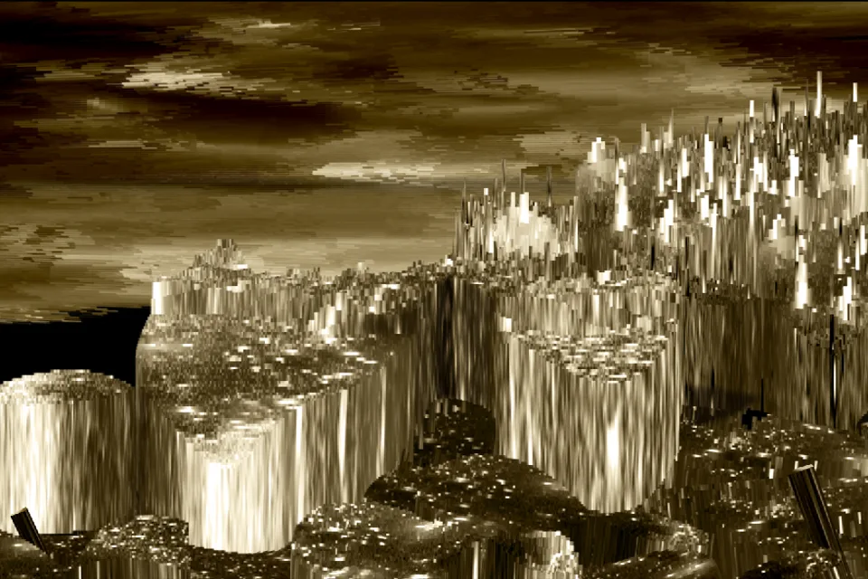 Pixel sorting digital art composite by Slaytonjerry, selected as a documented reference for Pixel Sorting