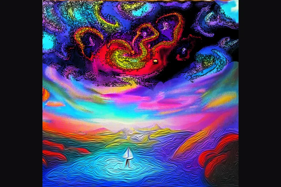 Overriding the Psychedelic Dream by David S. Soriano, selected as a documented reference for Psychedelic Art