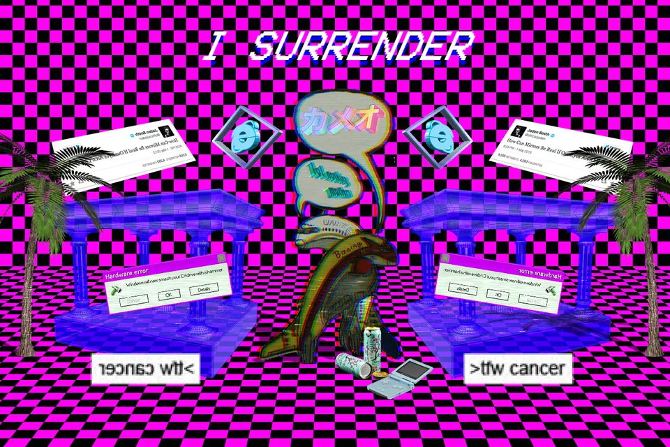 Vaporwave art example by Ostarisk, selected as a documented reference for Vaporwave
